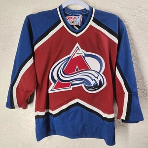 CCM Colorado Avalanche Patrick NHL Hockey Jersey Vintage Red Away Boys L/XL - Bild 1 von 8