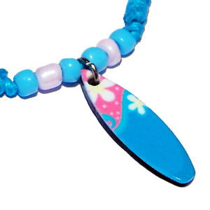 Seestern Halskette Modeschmuck mit Surfboard Nylon Anhänger 2,5 cm vari Halsband