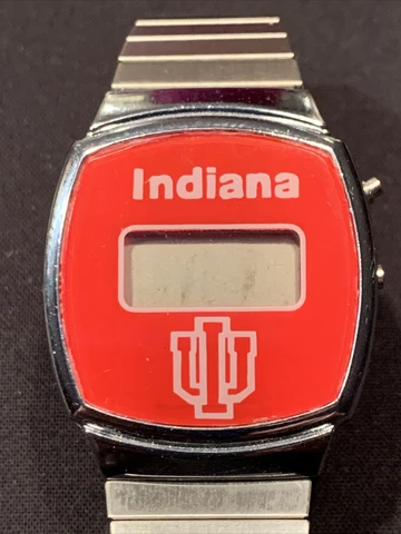 Indiana University LED Watch Hoosiers NCAA Basketball Champions Vintage Cover