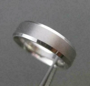 ANILLO ANILLO DE BODA PARA HOMBRE ORO BLANCO 14KT MATE Y BRILLANTE CLÁSICO 5mm #23137 - Imagen 1 de 12