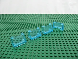 4x LEGO Trans-Light Blue Parabrisas 2 x 4 x 2 con 2 Tacos Vehículo Superior #3823 - Imagen 1 de 1