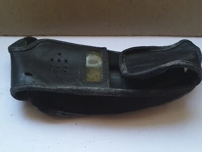 Vintage 1990s Old Retro mobile Phone Shop Motorola flip leather case only  - Image 1 of 4