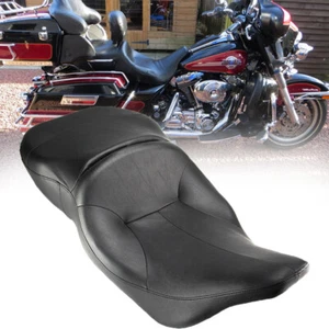 Driver Passenger Seat Low-Pro For Harley Electra Glide Ultra Classic FLHT 97-07 - Picture 1 of 13