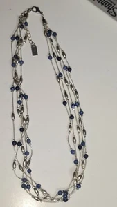 Liz & Co Halskette 5 Stränge blau Lapis 15 Zoll - Bild 1 von 4
