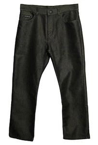 Pantalones de mezclilla DKNY para mujer talla 8 negros pierna recta tiro medio cremallera algodón mosca - Imagen 1 de 7