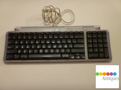 Apple USB Keyboard for Clear Purple Grape iMac Power Mac G3 G4 Cube G5 Pro M2452 - Image 1 of 2