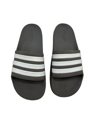 Ciabatta Adidas Uomo Adilette Doccia Scivoli Taglia 8 Grigio Slip On Imbottita Casual