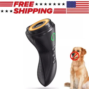 Ultraschall Anti-Bellen Gerät Hunde Bellen Controller Trainer Sonic Silencer Schwarz - Bild 1 von 6