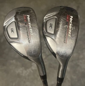 Set of 2 Nickent Genex 3DX ironwood Hybrids 3/20 and 4/23 with Graphite Used!!! - Picture 1 of 5