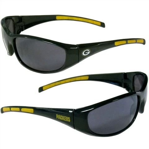 Green Bay Packers Wrap Sunglasses Sports NFL UV Shades Football Glasses Fan Team Cover