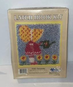 "Kit de gancho de pestillo de colección Farmerette National Yarn Crafts #P345 12x12"" alfombra colgante en la pared" - Imagen 1 de 8
