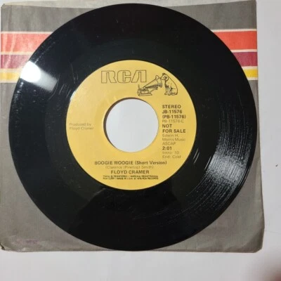 Floyd Cramer ~ Boogie Woogie/ Same RCA Promo, Long & Short Version 45 RPM Record - Image 1 of 4
