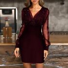 Female Party Dress Party Gown Short Slim Fit V-neck Vestidos Womens Bodycon