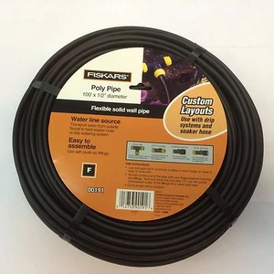 FISKARS Poly Pipe 100' X 1/2'' Poll diameter Flexible Solid Wall Pipe - Picture 1 of 3
