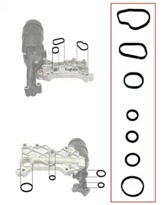 9Stk/Set Ölkühler Dichtungssatz für Mercedes W212 OM651 Motoren 6511801310 - Bild 1 von 9