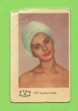 1962 Dutch Gum Card Star Bilder A #102 Sophia Loren