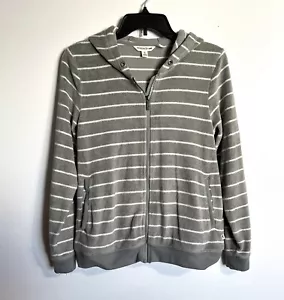 Toad&Co Cashmoore® Hoodie Damen klein blau grau nachts gestreift Reißverschlussjacke EUC - Bild 1 von 5