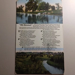 Kentucky's " Old Kaintuck " Postcard / NICE  Used Scott's #443 Flat Plate Coil  - Afbeelding 1 van 5