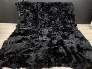 Accent Throw 76''X 60'' Natural Real Sheepskin Couch Bed Bedspread Home Decor - Picture 1 of 9