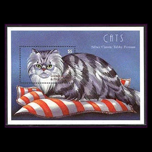 Grenada Grenadines, Sc #2263, MNH, 2000, S/S, Cats, Animals - Picture 1 of 1