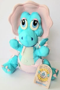 DE COLECCIÓN LJN TOYS TINY DINOSAURIO GILCHRIST PELUCHE PARACAÍDAS DE NAILON 1987 - Imagen 1 de 7