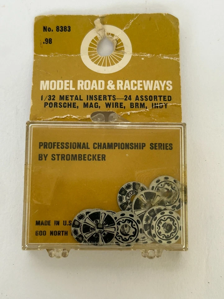 Inserções de roda de metal Strombecker para autoramas escala 1/32 - Imagem 1 de 1