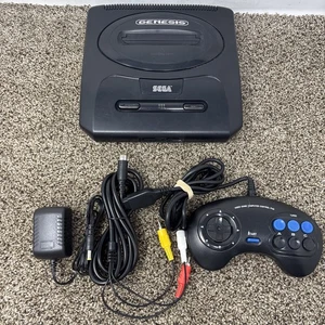 Pacchetto console Sega Genesis Model 2 cavi e controller testati - Foto 1 di 9