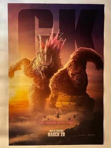 GODZILLA X KONG THE NEW EMPIRE ORIGINAL MOVIE POSTER 27" x 40" DOUBLE SIDED 2024 - Picture 1 of 1