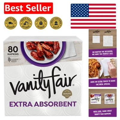 Servilletas desechables 80 unidades - suaves, fuertes y perfectas para reuniones Foto 1 de 4