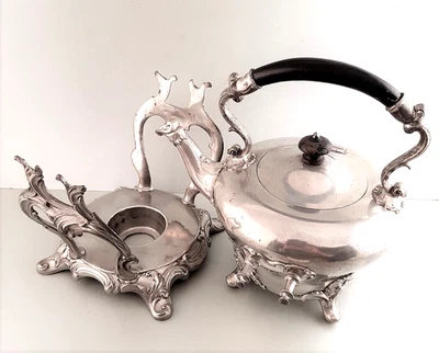 Rechaud von Gerhardi & Co,  Kernstück Kanne auf Stand, Zuckerdose, Kännchen - Bild 1 von 4