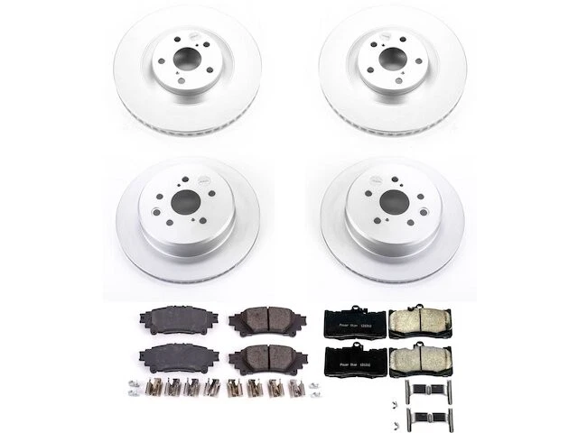 Front and Rear Brake Pad and Rotor Kit For 2014-2020 Lexus IS350 2015 NZ856DZ - Imagem 1 de 1