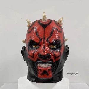 Star Wars Darth Maul Cosplay Terror Mask Helmet Halloween Party Prop Accessory - Picture 1 of 1