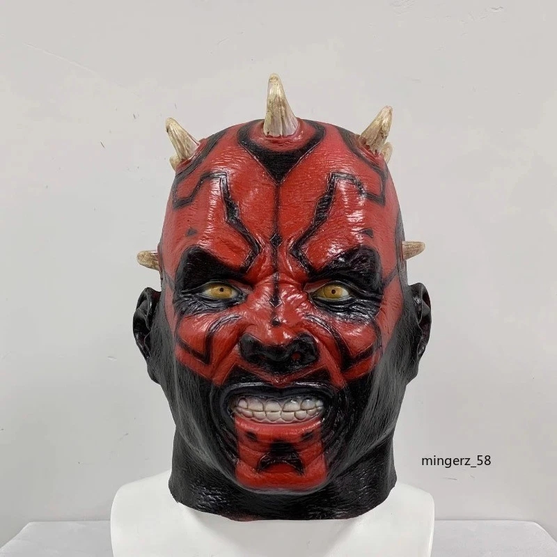 Star Wars Darth Maul Cosplay Terror Mask Helmet Halloween Party Prop Accessory - Image 1 of 1