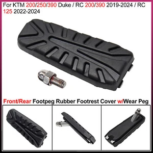 1x Fußraste Gummi Fußrastenbezug mit Verschleißraste für 200/250/390 DUKE RC 390/200/125 - Bild 1 von 14