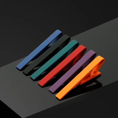 6er Pack Herren Metall Krawattennadeln Hochzeit Party Krawattenklammern Mit Box - Bild 1 von 4