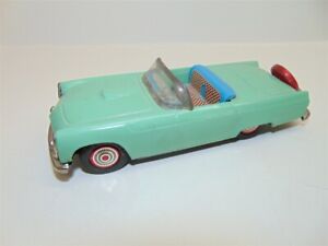 Vintage Bandai Ford Thunderbird Friction Toy Car 8" Tin/Metal-B trademarks-good