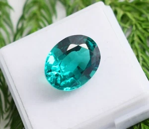 Granate verde impecable forma ovalada de 10 a 12 quilates aprox. Piedras preciosas sueltas certificadas - Imagen 1 de 9