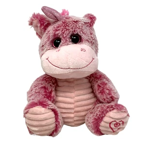 Interamericano Hipopótamo Rosa Unicornio Esmerilado 8" Peluche Corazón Amor Acanalado 2017 LKNU - Imagen 1 de 4