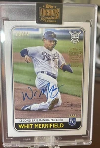 2022 Topps Archives Signature Series Whit Merrifield Auto 19/56 2020 Topps - Bild 1 von 2