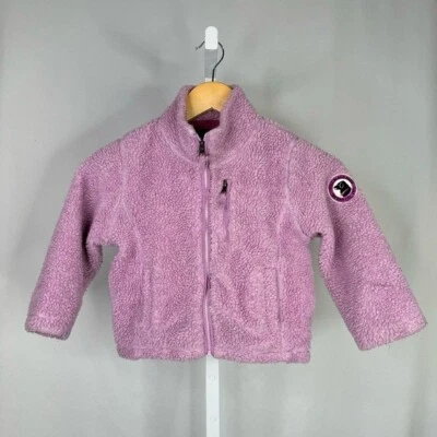 The Black Dog Sherpa Chaqueta Abrigo Lavanda Púrpura Cremallera Completa Jersey Forrado Talla XS Foto 1 de 4