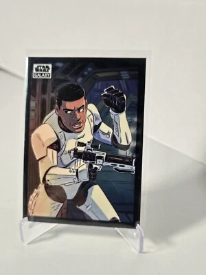 2022 Topps Chrome Star Wars Galaxy Base #87 Finn - Image 1 of 2