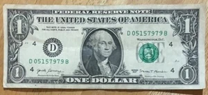 ONE DOLLAR BILL, RARE, 05/15/79 "BIRTHDAY NOTE", UNITED STATES OF AMERICA - Picture 1 of 1