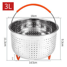 Stainless Steel Steamer Basket Pot Accessories for 3/6/8 Qt Pot Pressure Cook *
