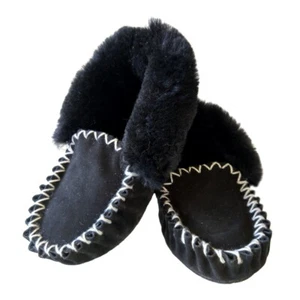 Moccasins Sheepskin Slippers Winter Soft Pull On 100% Australian Made Moccasins - Picture 1 of 18