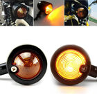 Produktbild - 2pcs Motorrad Blinker Miniblinker Signallicht Anzeigeleuchte Schwarz Für Harley