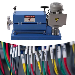 Electric/Manual Wire Stripping Machine 0.06-1.5in 10Blades Copper Cable Stripper - Picture 1 of 12