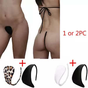 1-2pcs Invisible C-String Sexy Thong Invisible Bikini Underwear Strapless - Picture 1 of 17