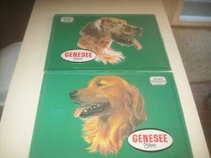 2 paneles de inserción 3D publicitarios de cerveza Genesee artista Winston Elliott 14" X 19" - Imagen 1 de 12