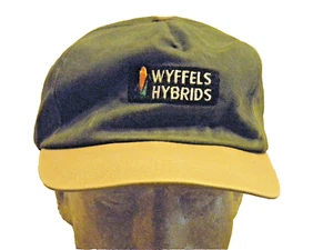 WYFFELS HYBRIDS Green & Tan Trucker/Farmer Hat/Cap Snapback SEEDS 1990s Vintage - Bild 1 von 4