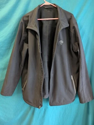 Port Authority Men’s XL Soft Shell Fleece Jacket Black – Time Warner Cable Embro - Image 1 of 4